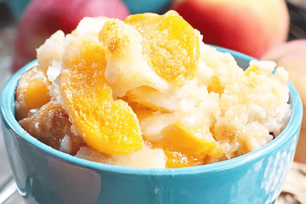 Gluten-Free Peach Cobbler Dump Cake