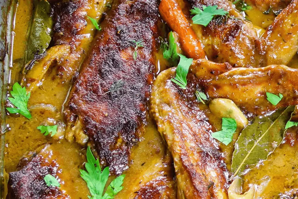 Gluten-Free Smothered Turkey Wings - recipe from Nolan's Bakery and Eatery